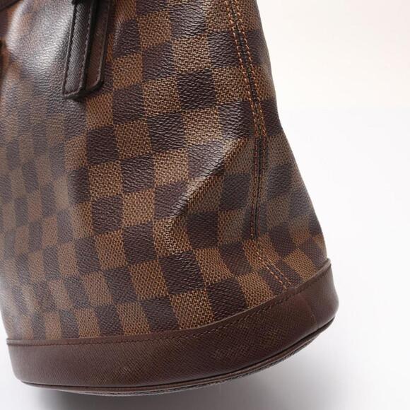 LOUIS VUITTON Brown Damier Leather Tote Bag - Picture 6 of 10
